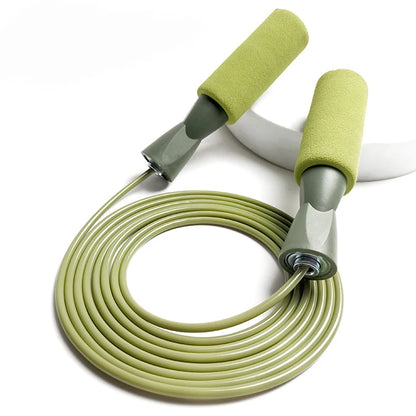 2.8M Professional Bearing Steel Wire Jump Rope Adult Fitness Fat Burning Jump Rope Sports Competition Jump Rope Non-Slip Sponge