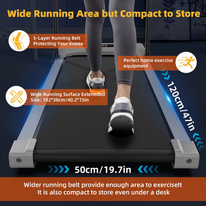 Multi-Function Treadmill Mini Display Remote-Controllable Speed-Adjustable Foldable Lightweight Treadmill Fitness Equipment