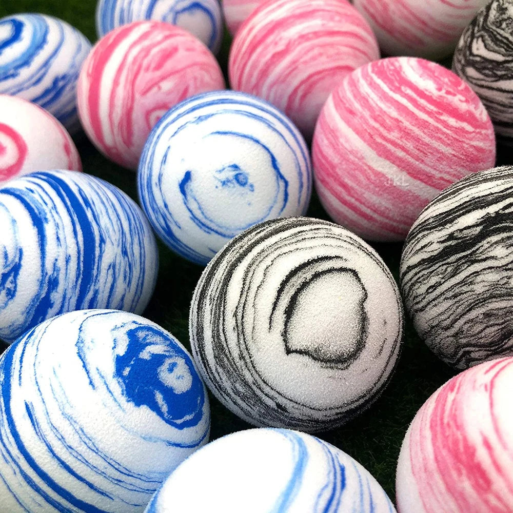 12Pcs/Bag Golf Balls 42Mm Diameter Sports Balls Rainbow Foam Practice Golf Balls for Indoor or Outdoor Golf Training Balls New