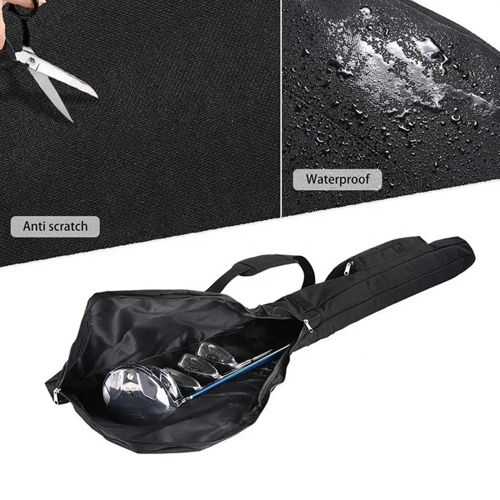 Golf Sunday Bag Golf Club Bag Mini Golf Bag Training Practice Golf Bag Travel Case Foldable Golf Bags for Men Women