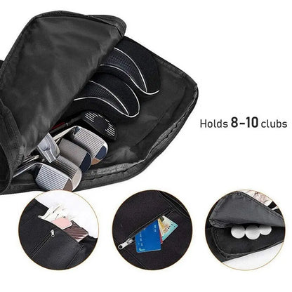 Golf Sunday Bag Golf Club Bag Mini Golf Bag Training Practice Golf Bag Travel Case Foldable Golf Bags for Men Women