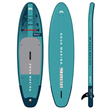 2023 AQUA MARINA Surfboard BEAST 320*81*15Cm Inflatable SUP Stand up Paddle Board SUP Surf Kayak Boat Dinghy Raft Water Sport