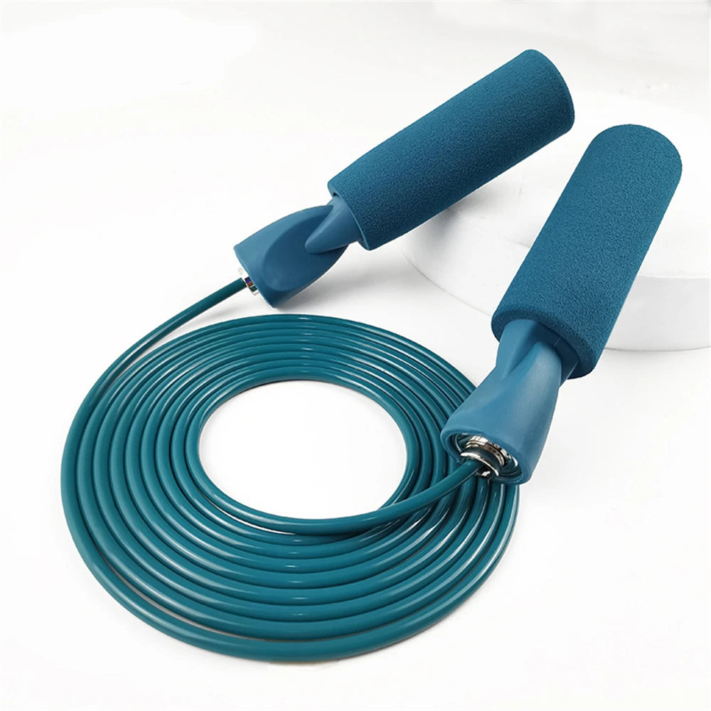 2.8M Professional Bearing Steel Wire Jump Rope Adult Fitness Fat Burning Jump Rope Sports Competition Jump Rope Non-Slip Sponge