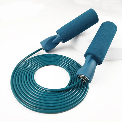 2.8M Professional Bearing Steel Wire Jump Rope Adult Fitness Fat Burning Jump Rope Sports Competition Jump Rope Non-Slip Sponge