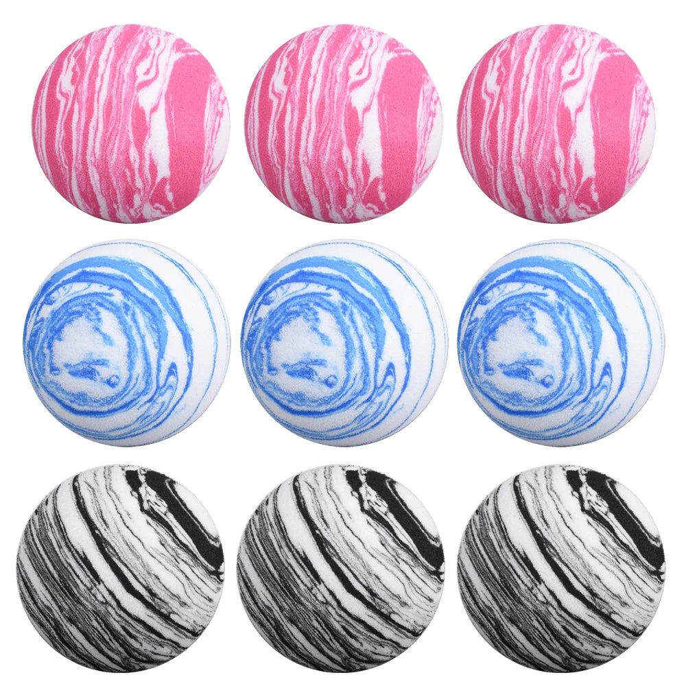 12Pcs/Bag Golf Balls 42Mm Diameter Sports Balls Rainbow Foam Practice Golf Balls for Indoor or Outdoor Golf Training Balls New