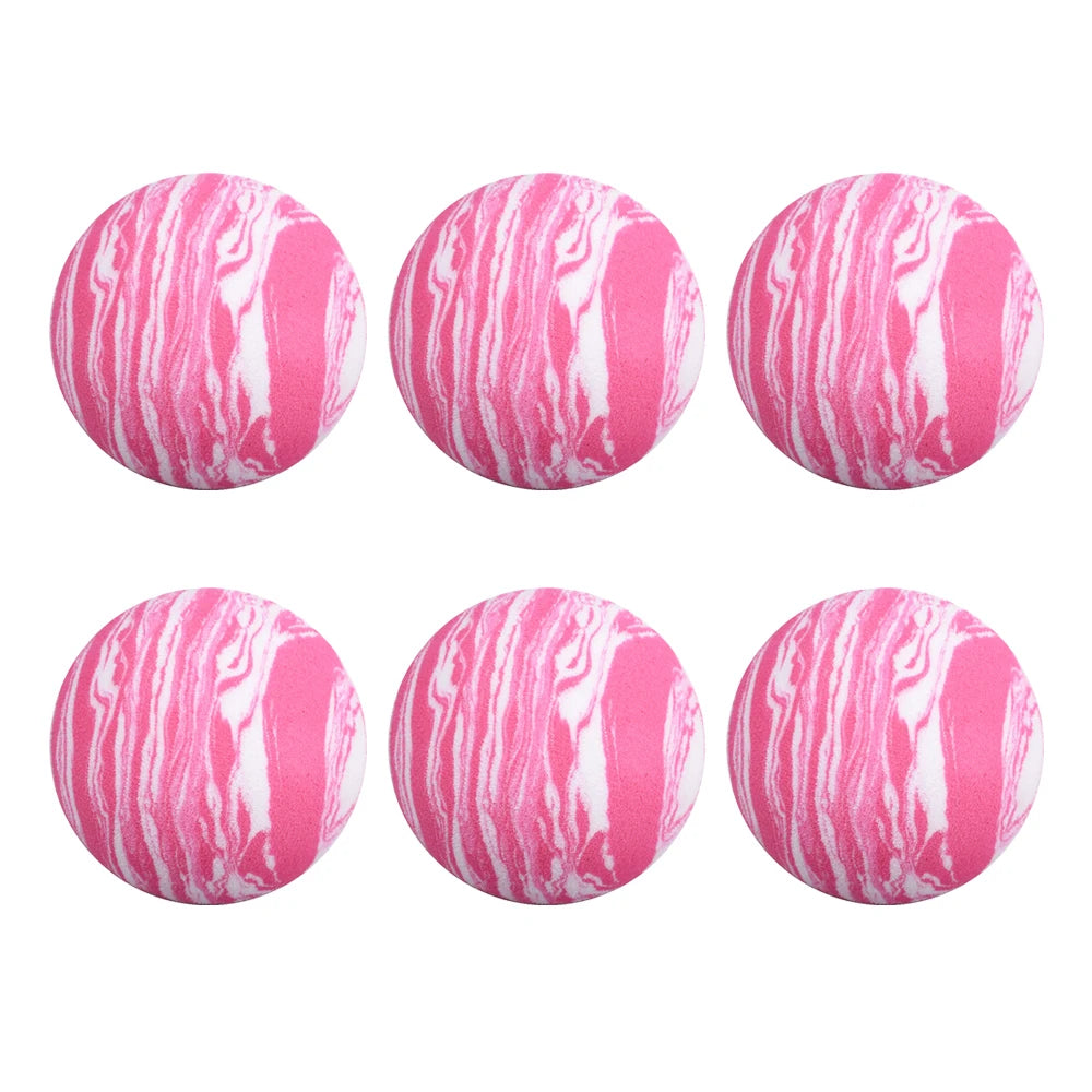 12Pcs/Bag Golf Balls 42Mm Diameter Sports Balls Rainbow Foam Practice Golf Balls for Indoor or Outdoor Golf Training Balls New