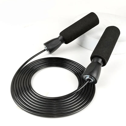 2.8M Professional Bearing Steel Wire Jump Rope Adult Fitness Fat Burning Jump Rope Sports Competition Jump Rope Non-Slip Sponge